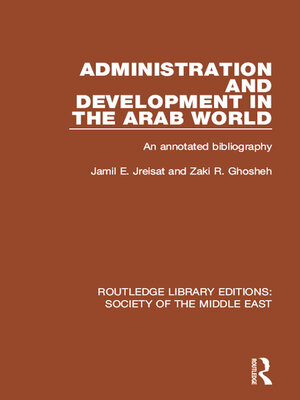 cover image of Administration and Development in the Arab World